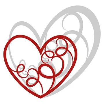 Heard icon flat design vector illustration background eps 10 Stock Illustration