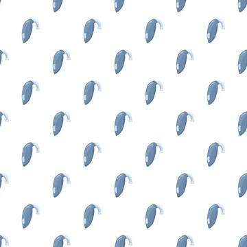 Hearing aid devices forming seamless pattern design Stock Illustration
