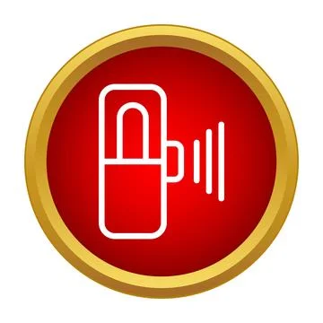Hearing aid icon symbolizing audio assistance and accessibility Stock Illustration