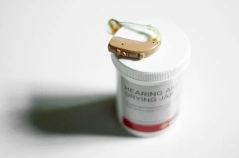 Hearing aid isolation Stock Photos