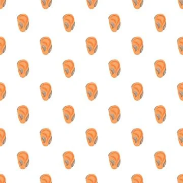 Hearing aid pattern representing audiology and ear health Stock Illustration