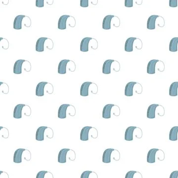 Hearing aid pattern representing hearing loss and accessibility Stock Illustration
