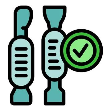 Hearing aid selection process gets approval symbol, indicating positive heari 스톡 일러스트