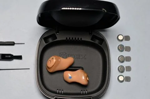 Hearing Aids 스톡 사진