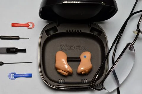 Hearing Aids 스톡 사진