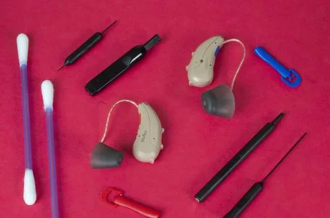 Hearing Aids 스톡 사진