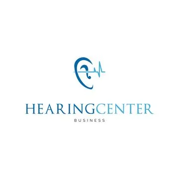 Hearing center icon logo design inspiration Stock Illustration