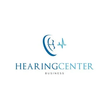 Hearing center icon logo design inspiration Stock Illustration