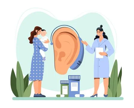 Hearing Device conept Stock-Illustration