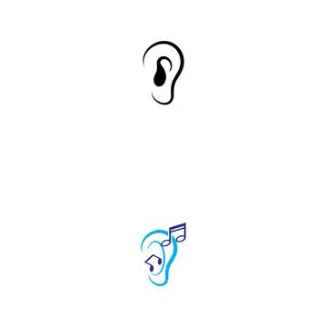 Hearing Logo Template Stock Illustration