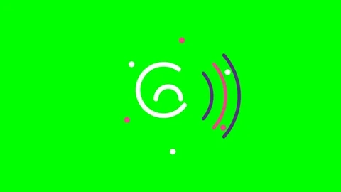 Hearing Loop Signal Seamless Motion Background Loop Video stock 342474009