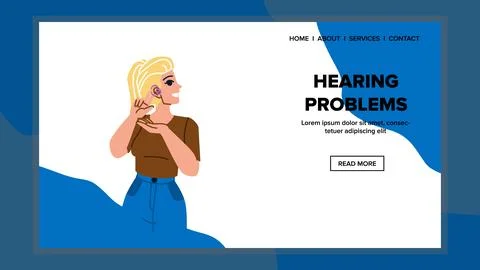 Hearing problems vector Stock Illustration