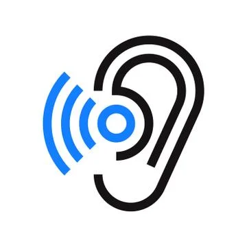 Hearing symbol Stock Illustration