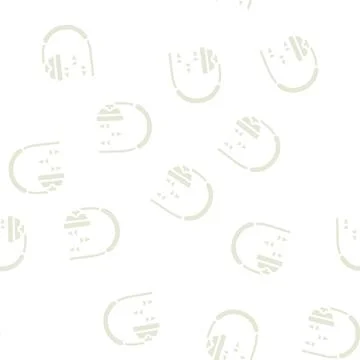 Hearing testing equipment glyph vector seamless pattern Stock Illustration