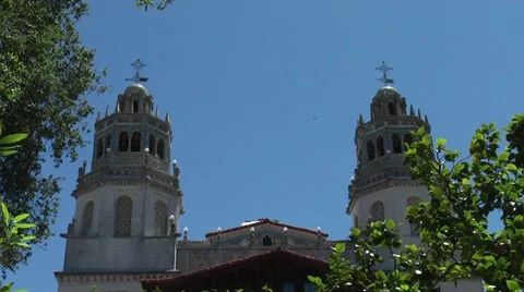 Hearst Castle 12:00 Bells Stock-Footage 11293059