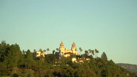 Hearst Castle glowing Video stock 77769899