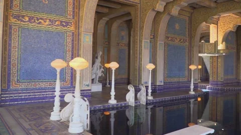 Hearst Castle Pool Vídeos de archivo 40610962