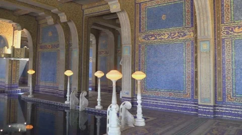 Hearst Castle Swimming Pool Vídeo Stock 40610952