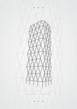 Hearst Tower Stock-Illustration