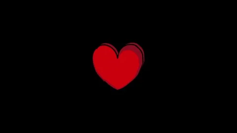 Heart 2d animation video Stock Footage 278727503