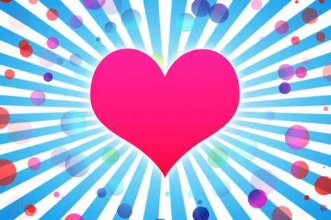 Heart abstract background Stock Illustration