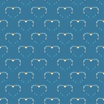 Heart abstract background seamless pattern Stock Illustration