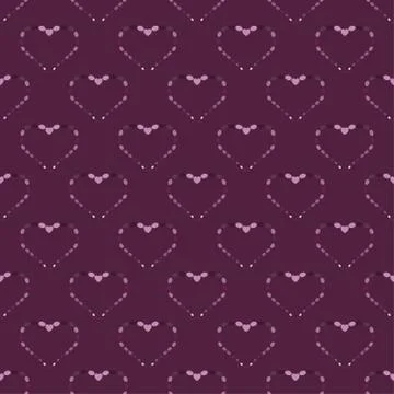 Heart abstract background seamless pattern Stock Illustration