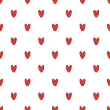 Heart abstract background seamless pattern Stock Illustration