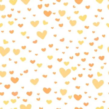 Heart abstract pattern background, Love doodle style pattern, Vector illustra Illustrazione stock