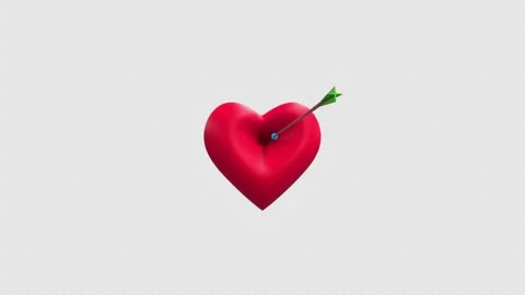 Heart And Arrow Stock Footage 168677531