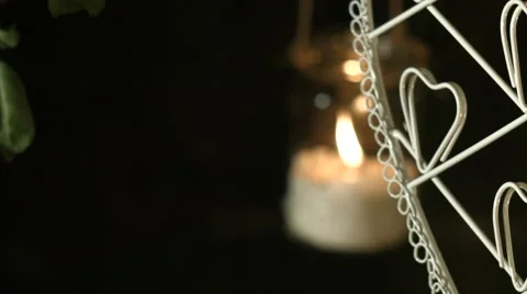 Heart and candle Stockbeeldmateriaal 58057191