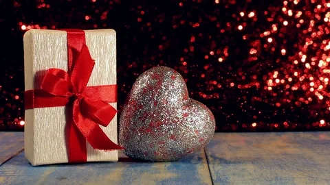 Heart and gift Stock Footage 121023193