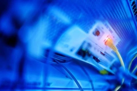 The heart and importance of a network server is a matter of feeling right and Stock Photos