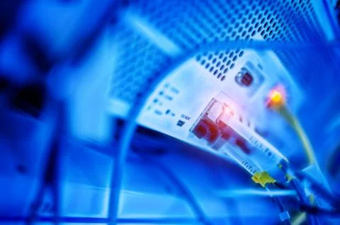 The heart and importance of a network server is a matter of feeling right and Stock Photos