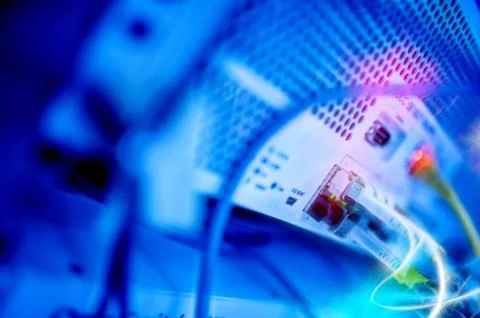 The heart and importance of a network server is a matter of feeling right and Stock Photos