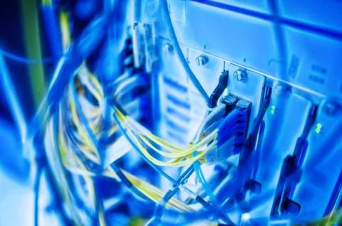 The heart and importance of a network server is a matter of feeling right and Stock Photos