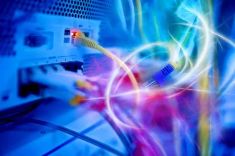 The heart and importance of a network server is a matter of feeling right and Stock Photos