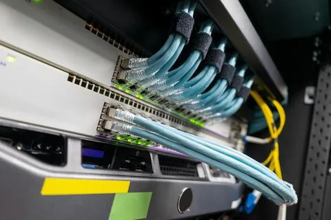 The heart and importance of a network server is a matter of feeling right a.. Stock Photos