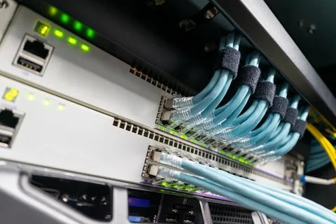 The heart and importance of a network server is a matter of feeling right a.. Stock Photos