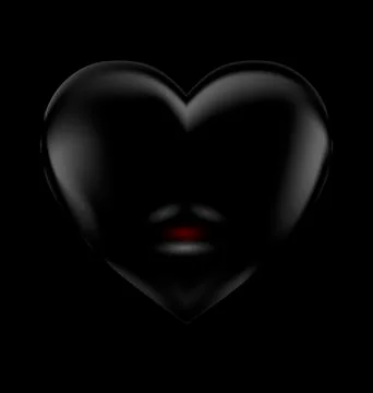 Heart and lips Stock Illustration