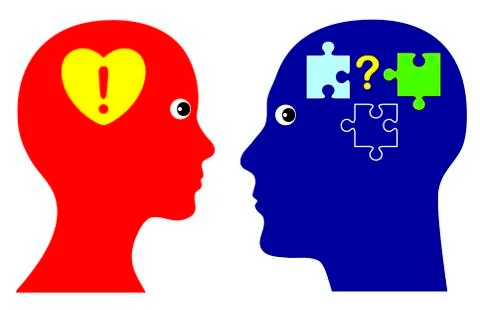 With Heart and MInd Illustrazione stock