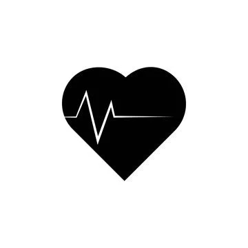 Heart and palpitations icon. Element of medical instruments icons. Premium Stock Illustration