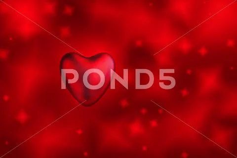 Heart and red background Stock Illustration
