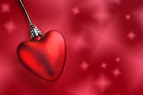 Heart and red background Stock-Illustration