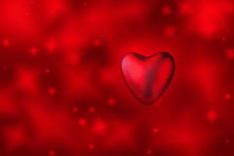 Heart and red background 스톡 일러스트