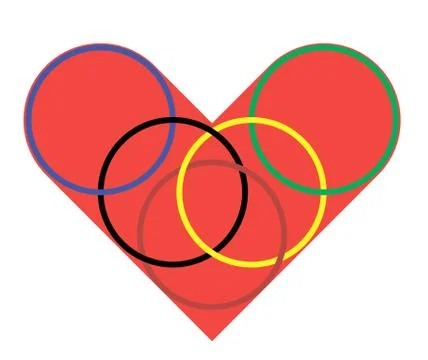 Heart and ring Stock Illustration