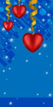 Heart and serpantine Stock Illustration