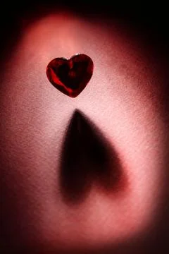 A heart and shadow Stock Photos