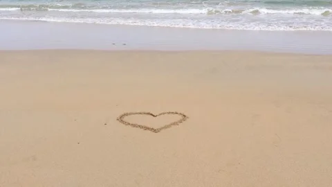 Heart and waves Stock Footage 132050099