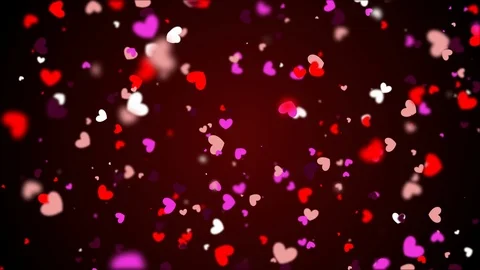 The Heart Animated Shapes Loop Background Featuring Valentine’s Day Stock Footage
